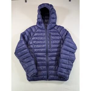 Wantdo Women’s Medium Hooded Down Puffer Jacket Purple Full Zip